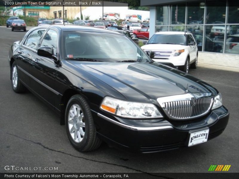 Black / Black 2009 Lincoln Town Car Signature Limited