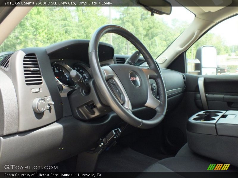 Onyx Black / Ebony 2011 GMC Sierra 2500HD SLE Crew Cab