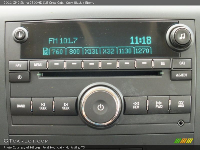 Audio System of 2011 Sierra 2500HD SLE Crew Cab