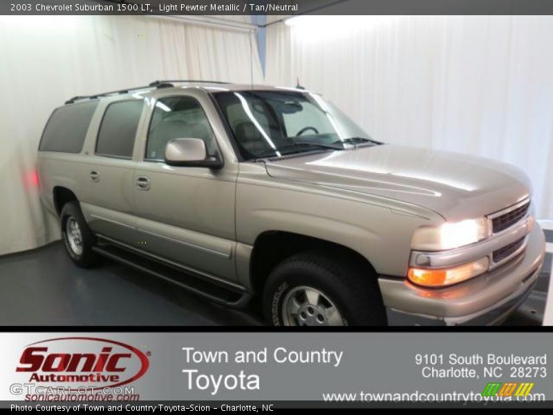 Light Pewter Metallic / Tan/Neutral 2003 Chevrolet Suburban 1500 LT