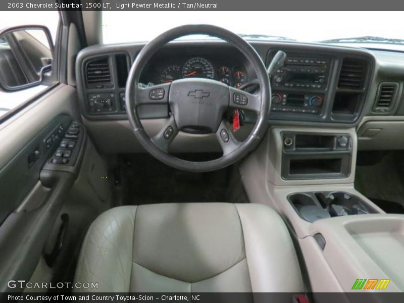Light Pewter Metallic / Tan/Neutral 2003 Chevrolet Suburban 1500 LT