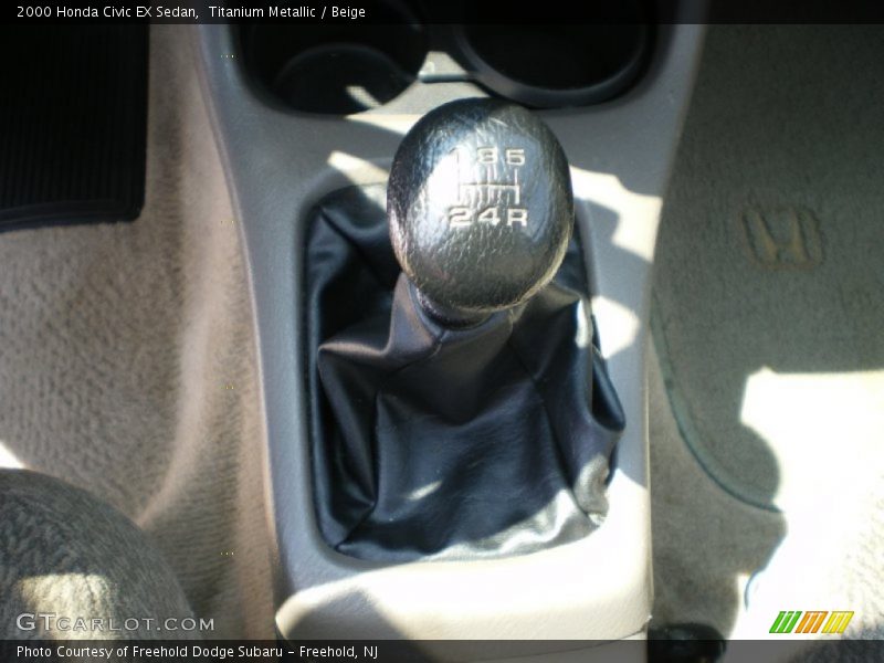 Titanium Metallic / Beige 2000 Honda Civic EX Sedan