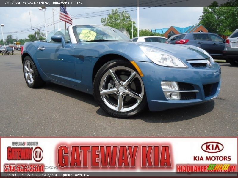 Bluestone / Black 2007 Saturn Sky Roadster