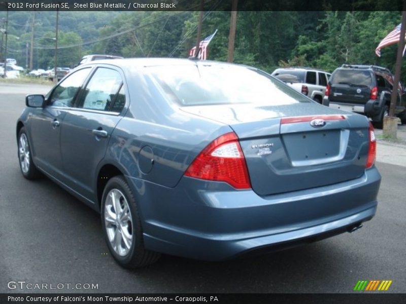 Steel Blue Metallic / Charcoal Black 2012 Ford Fusion SE