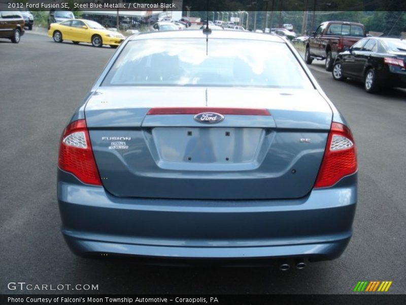 Steel Blue Metallic / Charcoal Black 2012 Ford Fusion SE