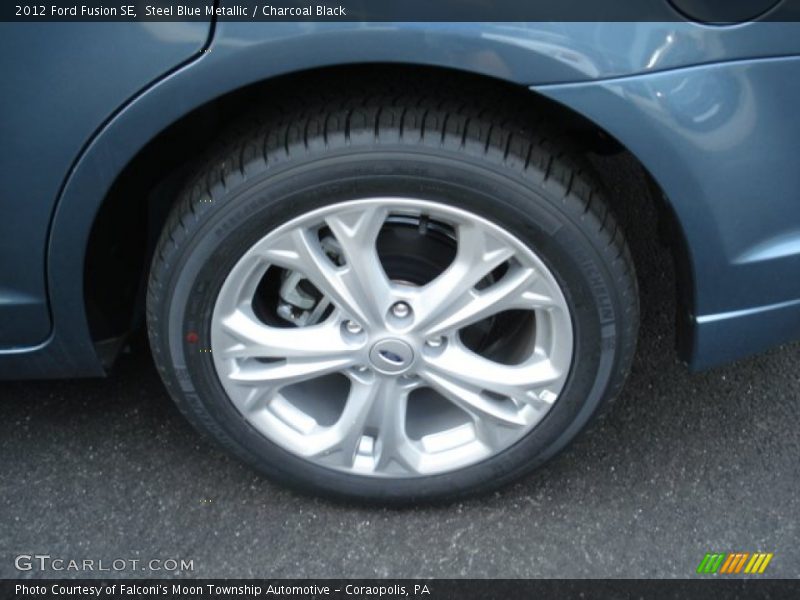 Steel Blue Metallic / Charcoal Black 2012 Ford Fusion SE