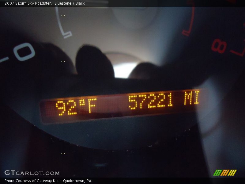 Bluestone / Black 2007 Saturn Sky Roadster
