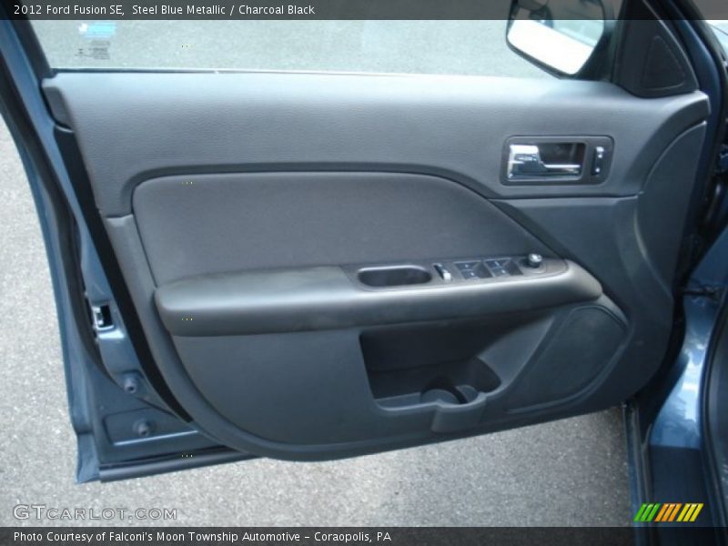 Steel Blue Metallic / Charcoal Black 2012 Ford Fusion SE