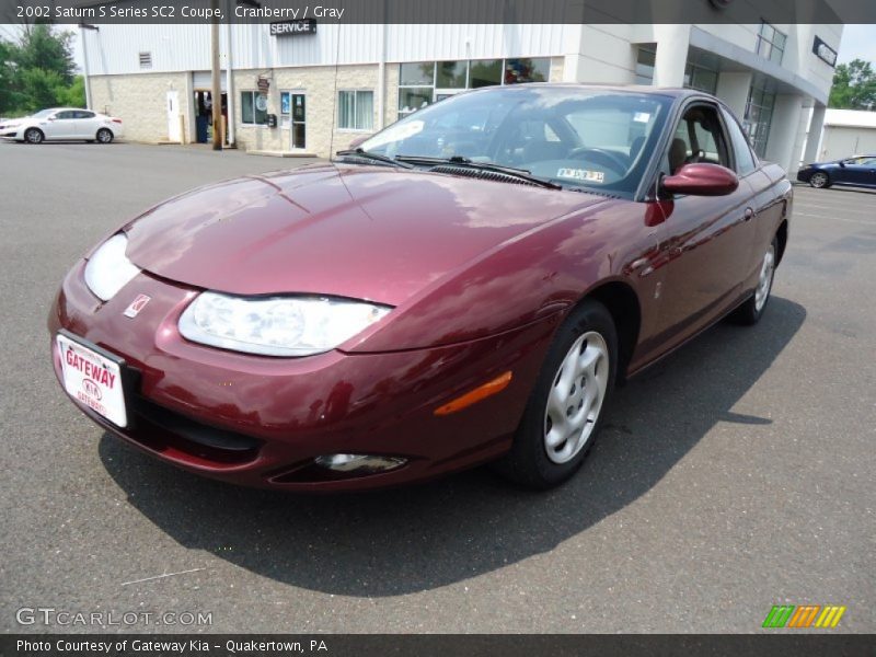 Cranberry / Gray 2002 Saturn S Series SC2 Coupe