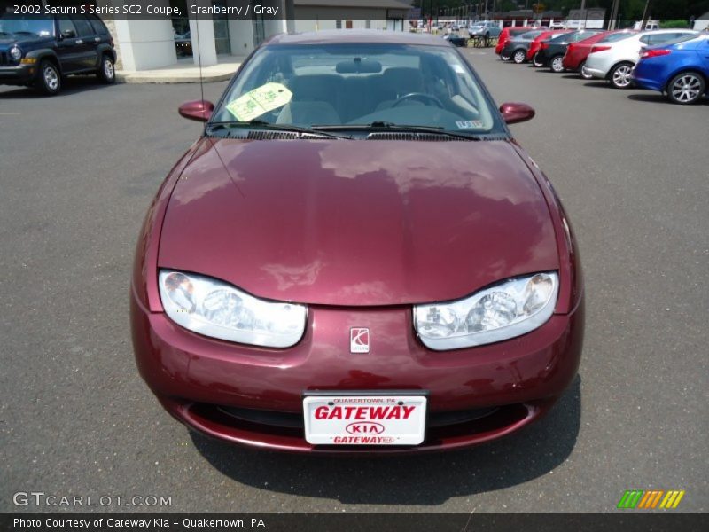 Cranberry / Gray 2002 Saturn S Series SC2 Coupe