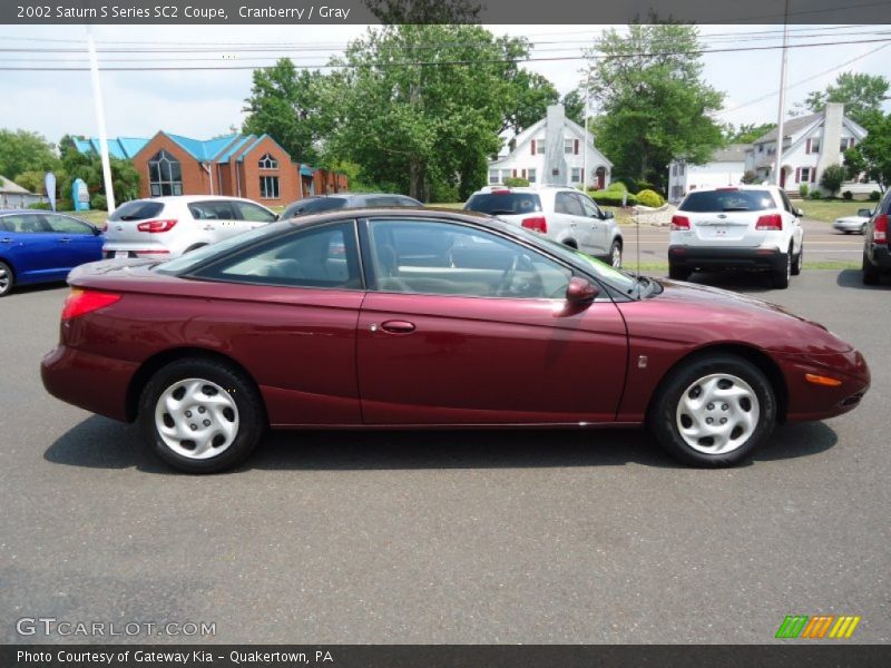 Cranberry / Gray 2002 Saturn S Series SC2 Coupe