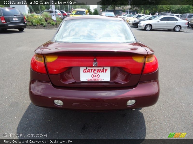 Cranberry / Gray 2002 Saturn S Series SC2 Coupe