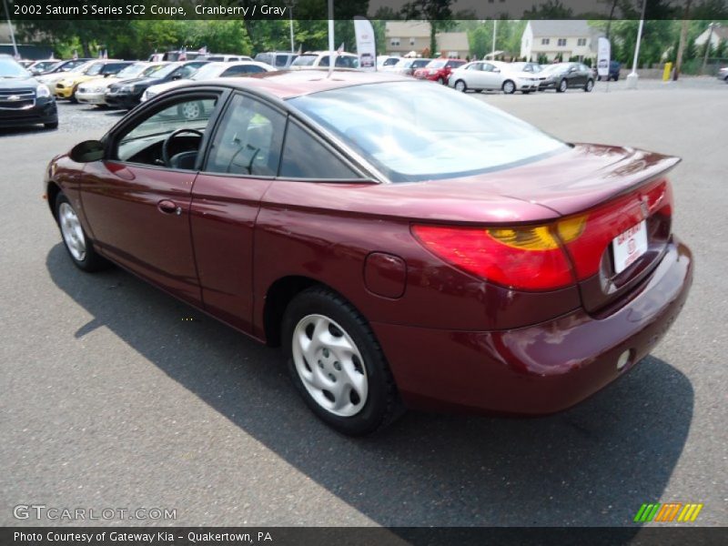 Cranberry / Gray 2002 Saturn S Series SC2 Coupe