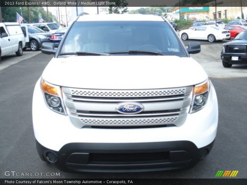 Oxford White / Medium Light Stone 2013 Ford Explorer 4WD