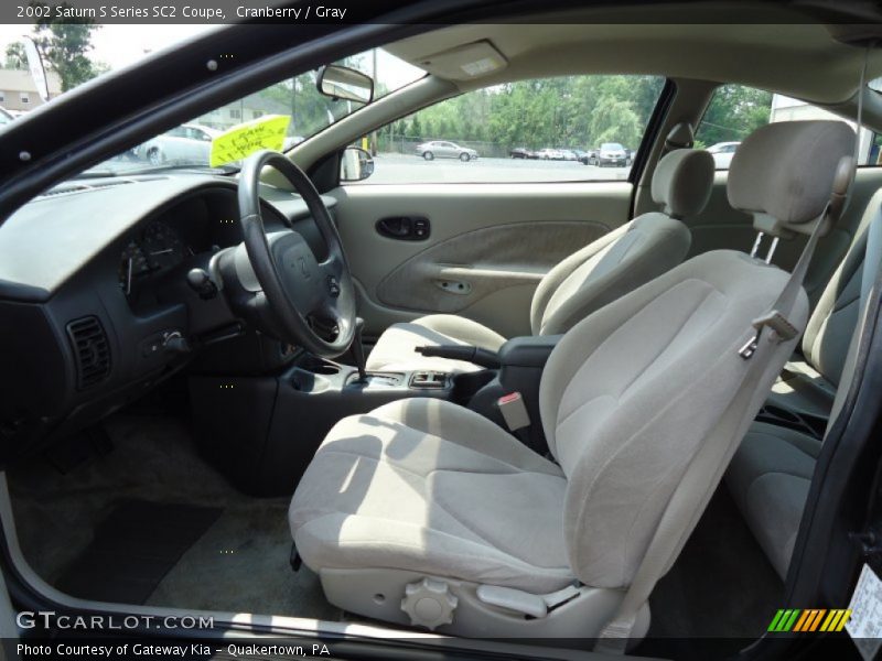 Cranberry / Gray 2002 Saturn S Series SC2 Coupe
