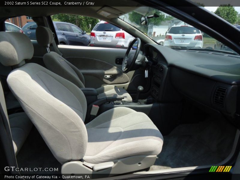 Cranberry / Gray 2002 Saturn S Series SC2 Coupe