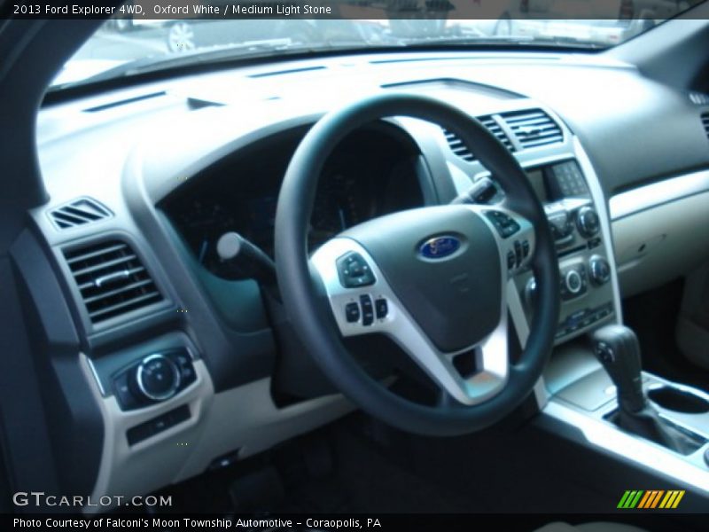 Oxford White / Medium Light Stone 2013 Ford Explorer 4WD