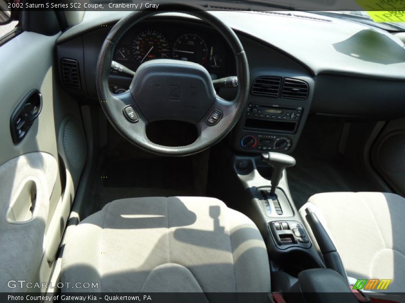 Cranberry / Gray 2002 Saturn S Series SC2 Coupe