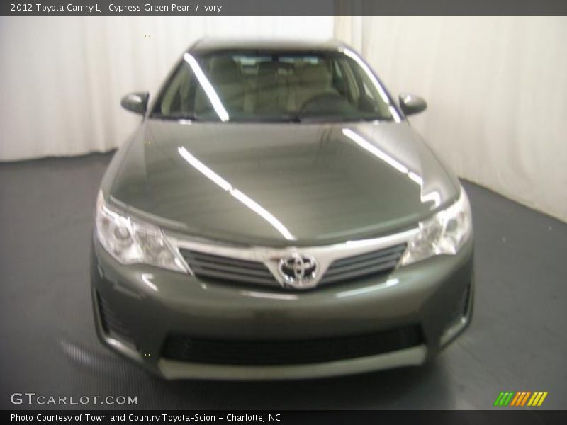 Cypress Green Pearl / Ivory 2012 Toyota Camry L