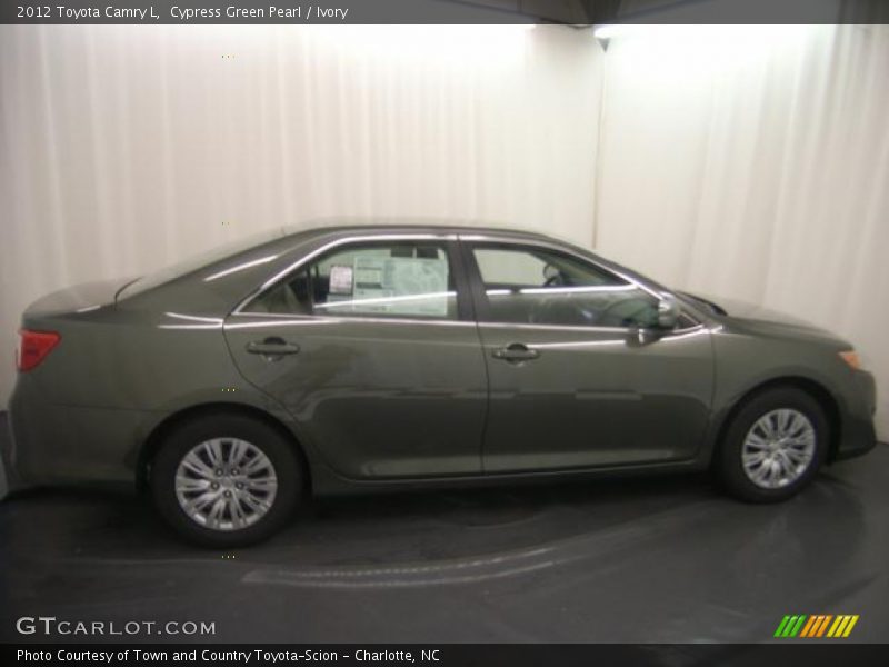 Cypress Green Pearl / Ivory 2012 Toyota Camry L