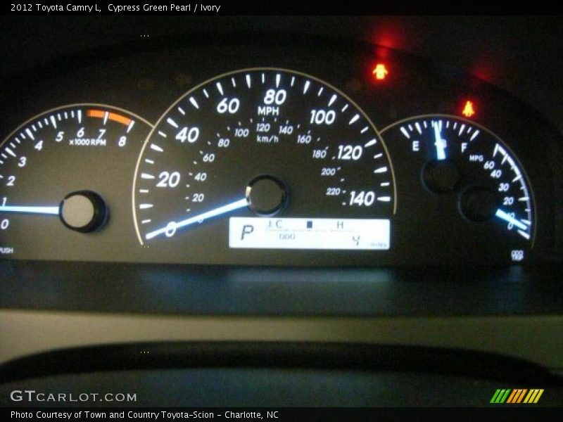Cypress Green Pearl / Ivory 2012 Toyota Camry L