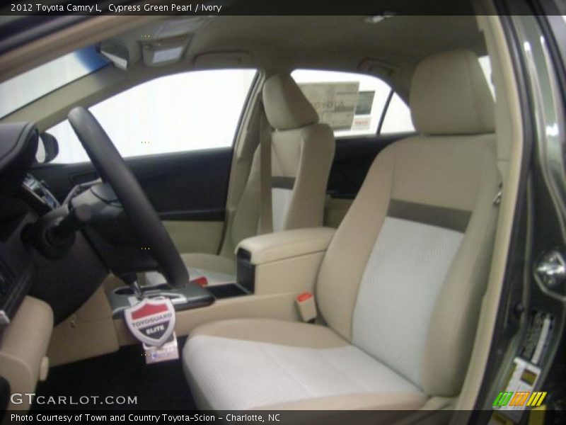 Cypress Green Pearl / Ivory 2012 Toyota Camry L
