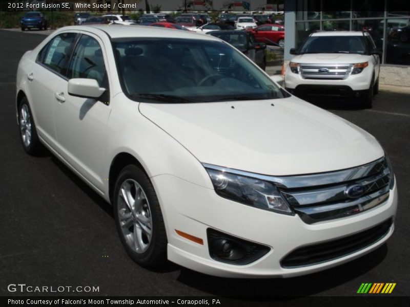 White Suede / Camel 2012 Ford Fusion SE