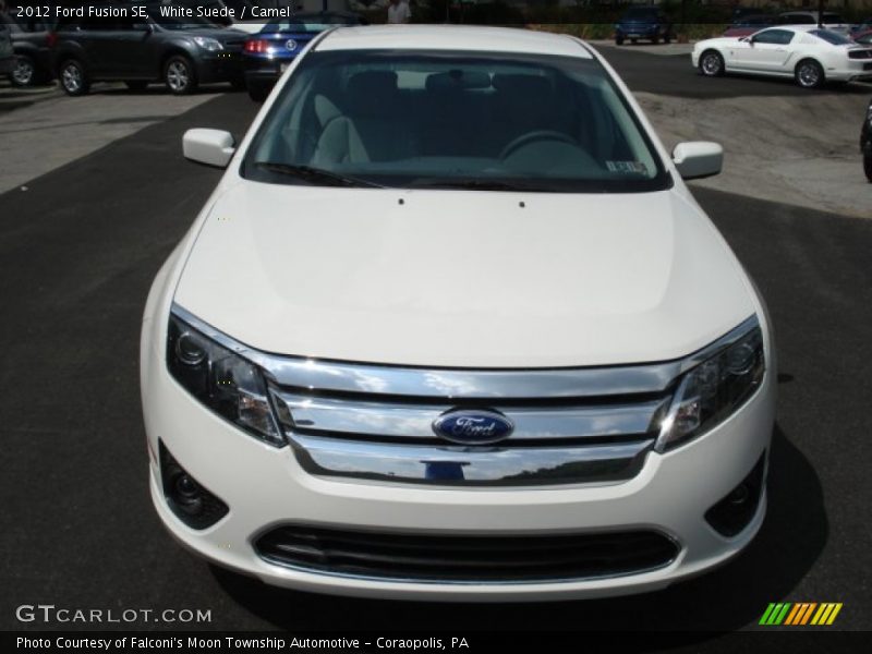 White Suede / Camel 2012 Ford Fusion SE