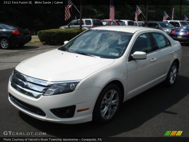 White Suede / Camel 2012 Ford Fusion SE