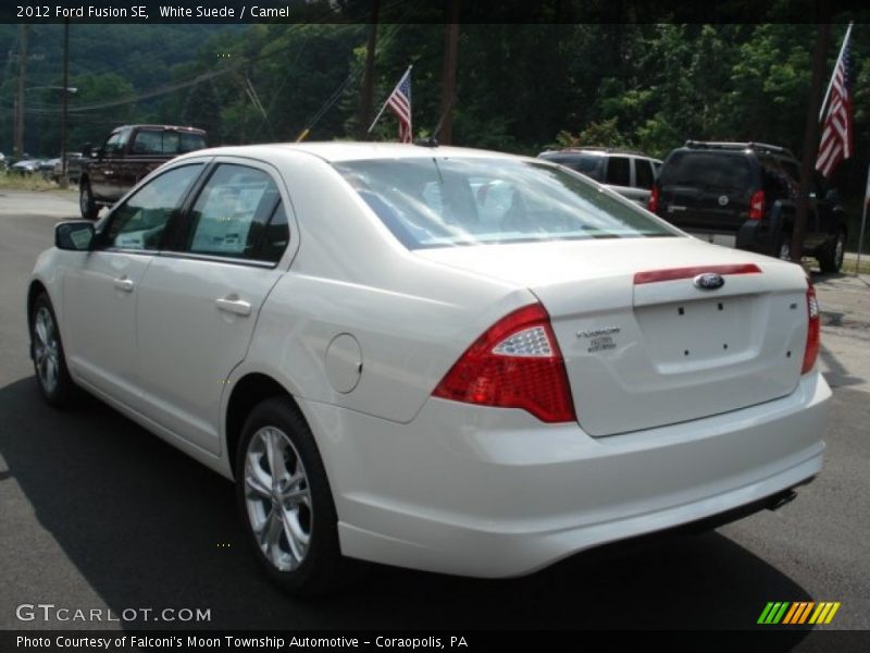 White Suede / Camel 2012 Ford Fusion SE