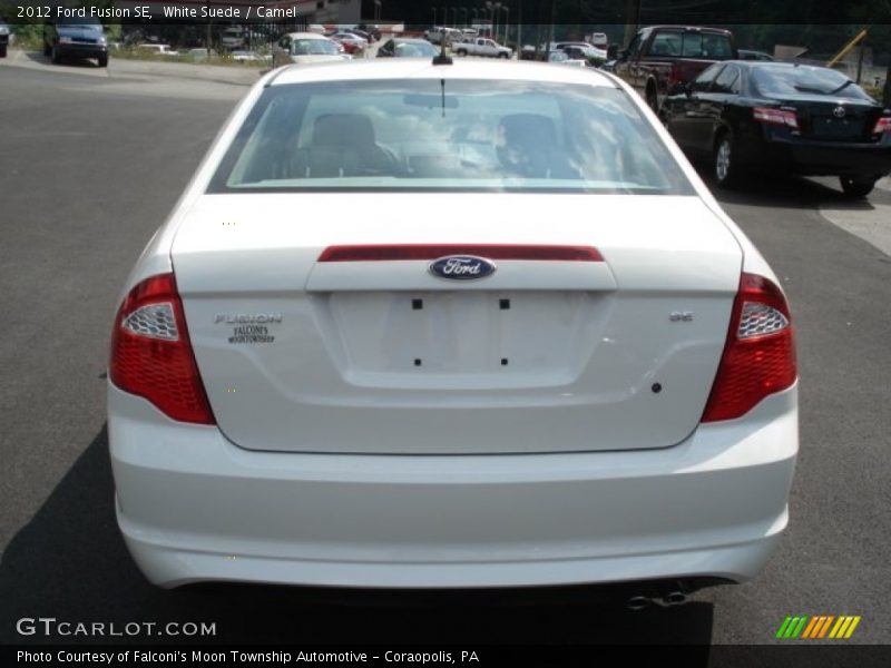 White Suede / Camel 2012 Ford Fusion SE