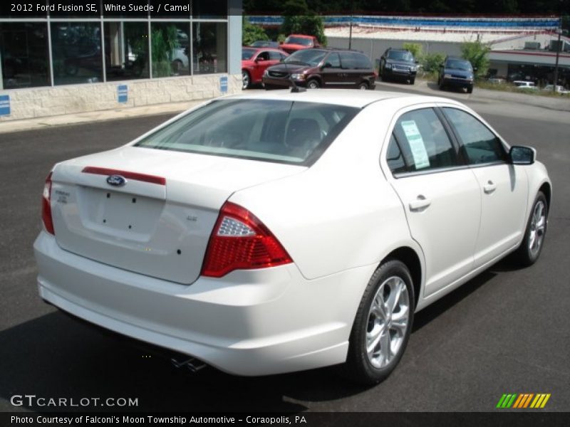 White Suede / Camel 2012 Ford Fusion SE