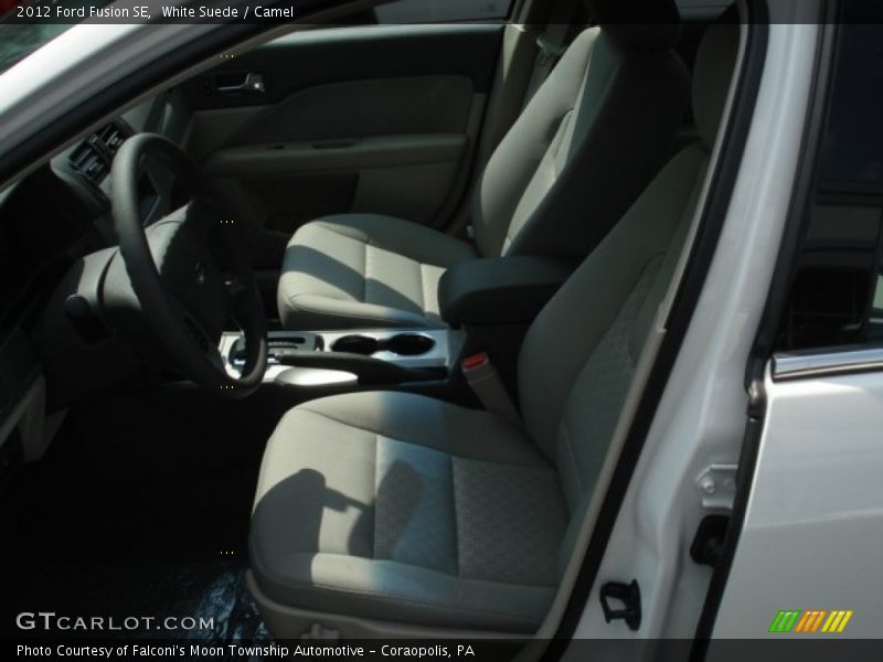 White Suede / Camel 2012 Ford Fusion SE