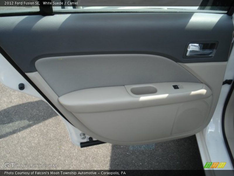 White Suede / Camel 2012 Ford Fusion SE