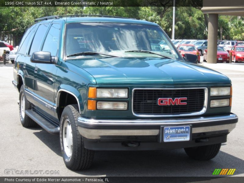 Emerald Green Metallic / Neutral 1996 GMC Yukon SLT 4x4