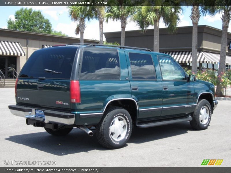 Emerald Green Metallic / Neutral 1996 GMC Yukon SLT 4x4