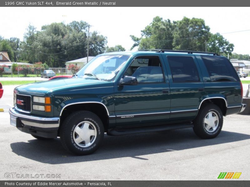 Emerald Green Metallic / Neutral 1996 GMC Yukon SLT 4x4