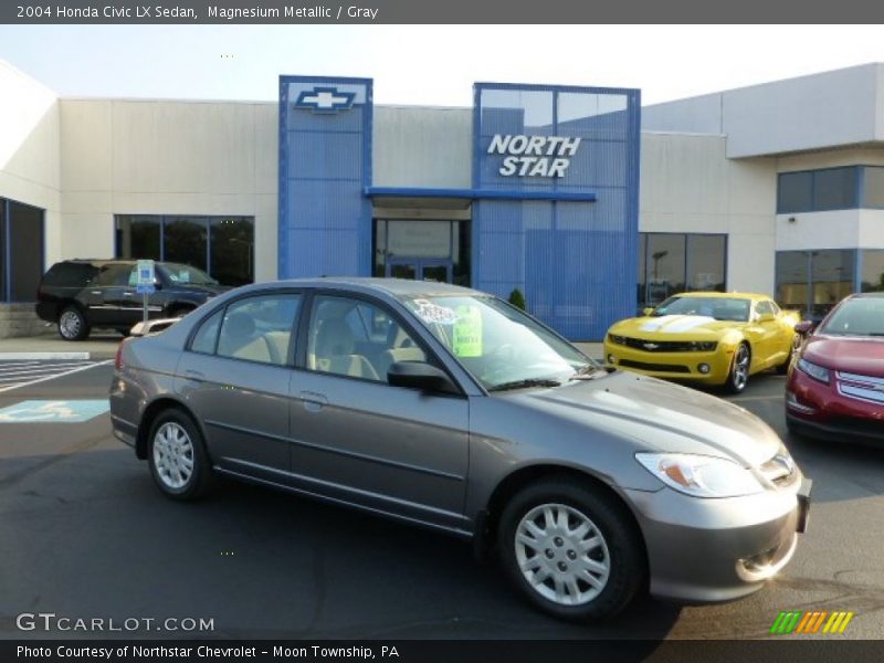 Magnesium Metallic / Gray 2004 Honda Civic LX Sedan