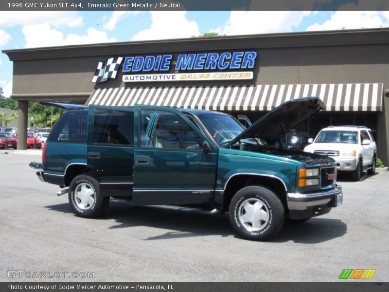 Emerald Green Metallic / Neutral 1996 GMC Yukon SLT 4x4