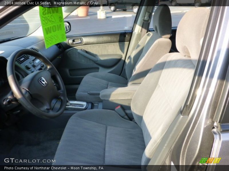 Magnesium Metallic / Gray 2004 Honda Civic LX Sedan