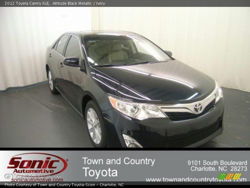 Attitude Black Metallic / Ivory 2012 Toyota Camry XLE