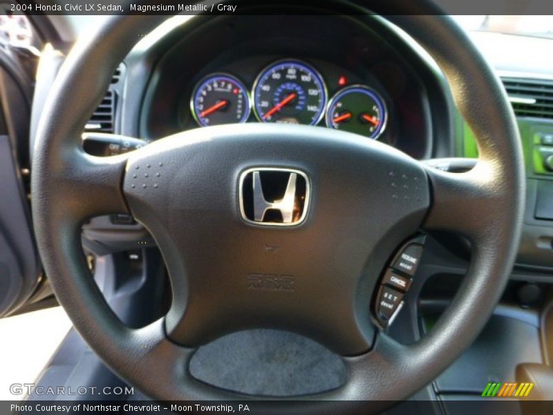 Magnesium Metallic / Gray 2004 Honda Civic LX Sedan