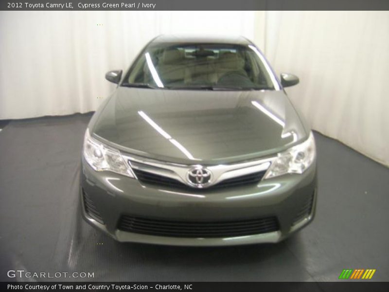 Cypress Green Pearl / Ivory 2012 Toyota Camry LE
