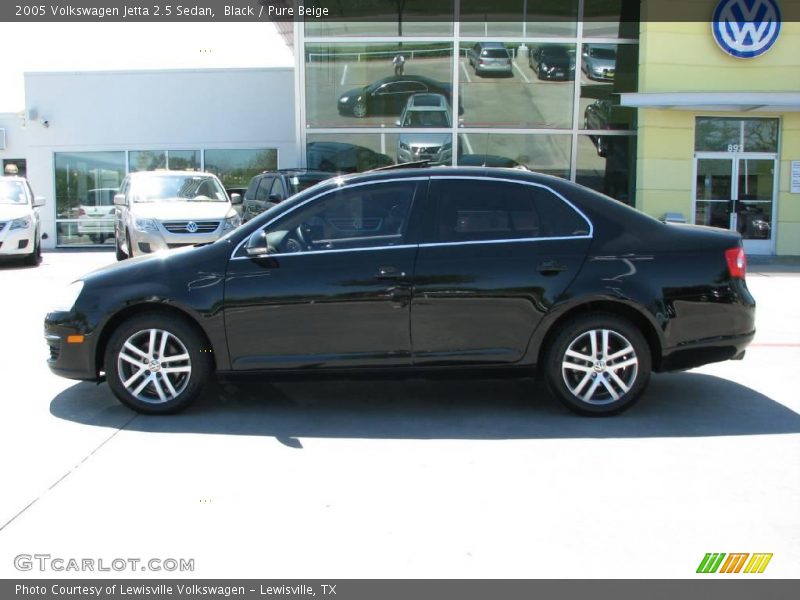Black / Pure Beige 2005 Volkswagen Jetta 2.5 Sedan