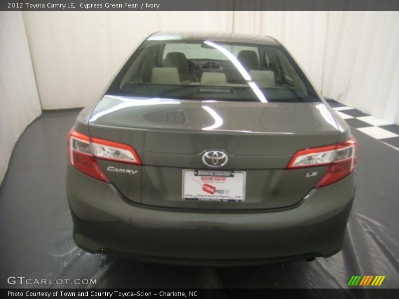 Cypress Green Pearl / Ivory 2012 Toyota Camry LE