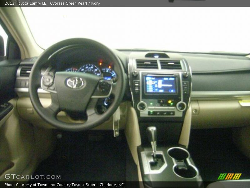 Cypress Green Pearl / Ivory 2012 Toyota Camry LE
