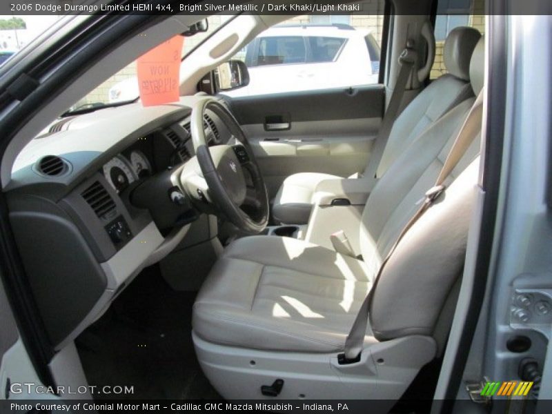 Bright Silver Metallic / Dark Khaki/Light Khaki 2006 Dodge Durango Limited HEMI 4x4