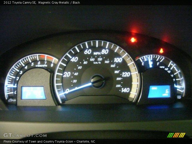Magnetic Gray Metallic / Black 2012 Toyota Camry SE