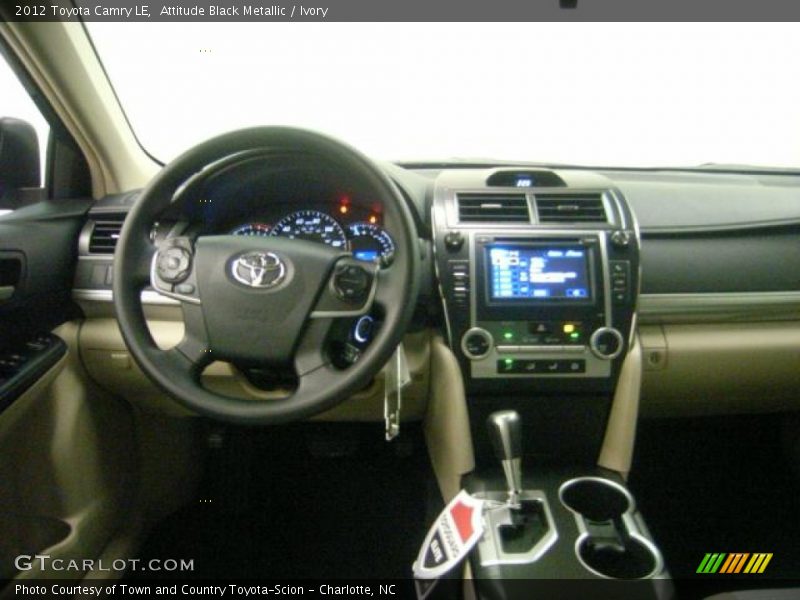 Attitude Black Metallic / Ivory 2012 Toyota Camry LE