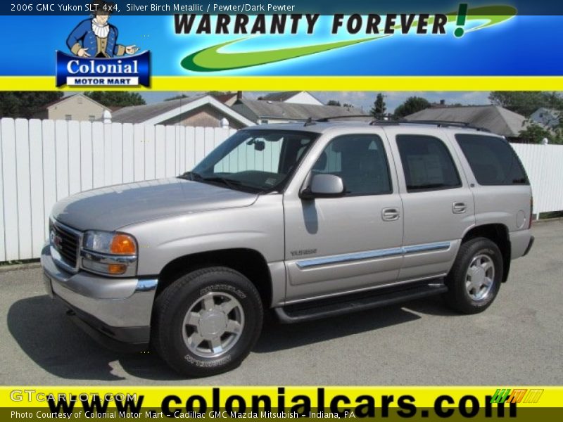Silver Birch Metallic / Pewter/Dark Pewter 2006 GMC Yukon SLT 4x4